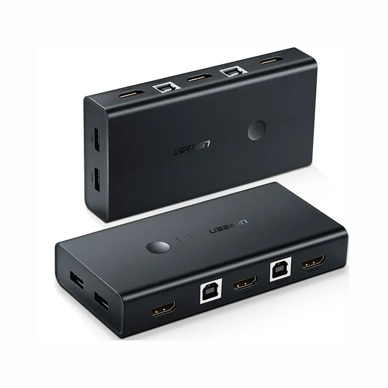 UGREEN KVM Switch 2 Port  and USB Switcher 2 in 1 Out 4K@30Hz KVM Switches