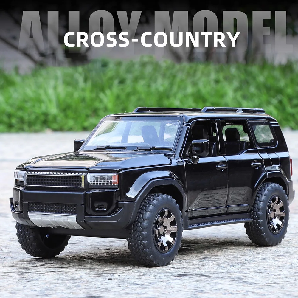 Modèle de voiture en alliage Prado Tundra, échelle 1:32, jouet en métal moulé, musique Llight, Simulation de véhicules tout-terrain, modèles de jouets pour garçons, cadeaux