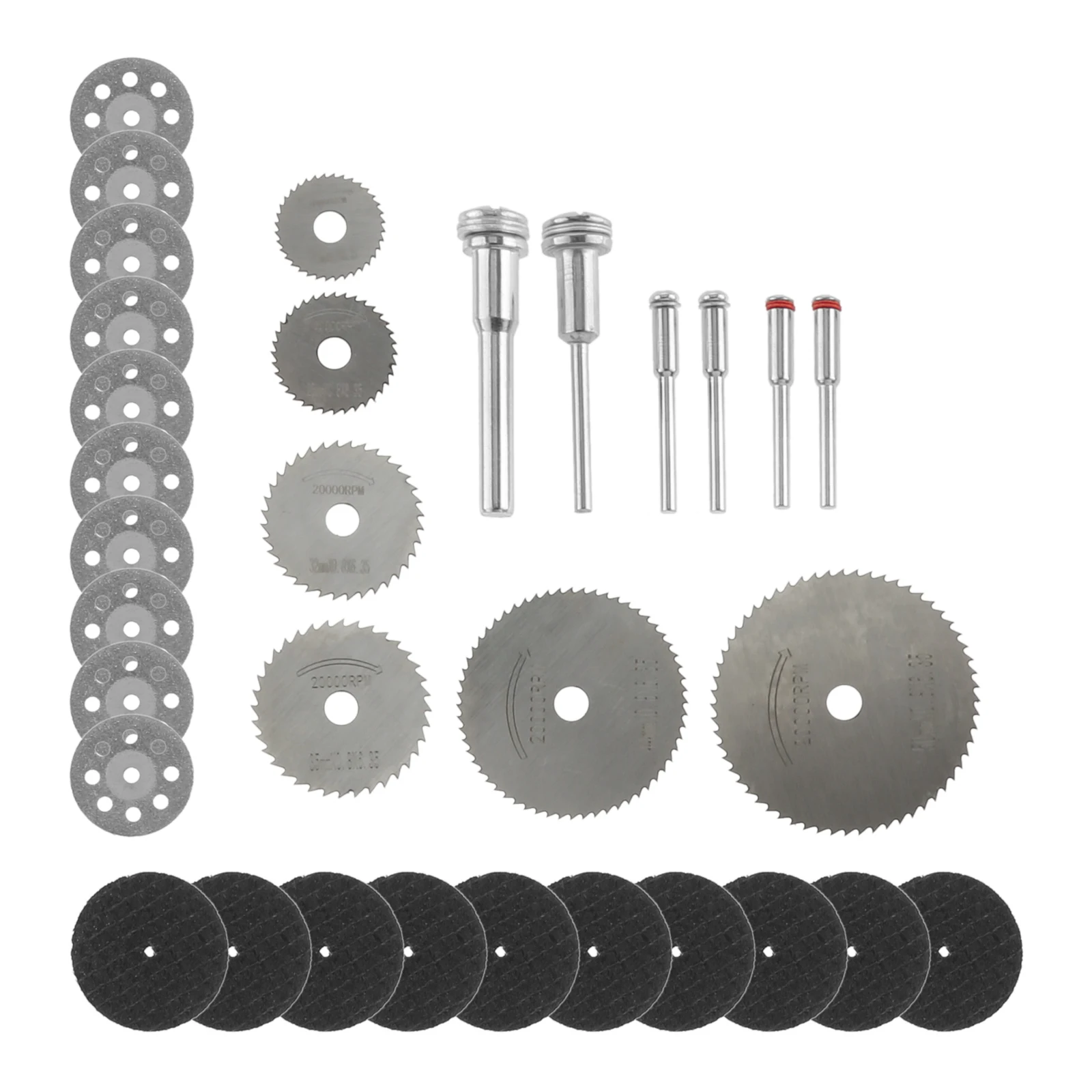 32Pcs Diamond Cutting Discs Metal Saw Blade Set HSS Mini Circular Saw Blade For Dremel Rotary Tools Resin Cut-Off Wheels Diamond
