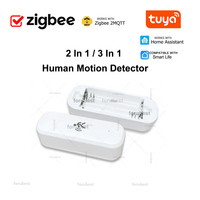 Zigbee Human Motion Detector + Brightness Temperature Humidity Sensor Security Burglar Alarm Sensor For Tuya Home Assistant Z2M