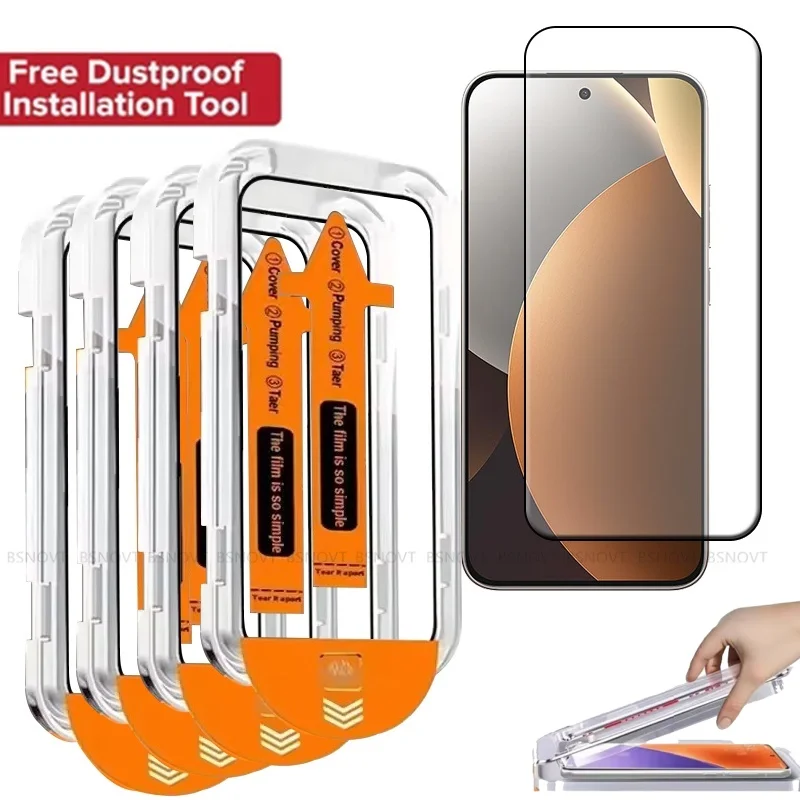 Protetor de Tela de Vidro Temperado para Redmi Note 15 Pro 5G, 4/3/2/1PCS, Protetor de Tela Sem Poeira Xiaomi Redmi Note 15 Pro