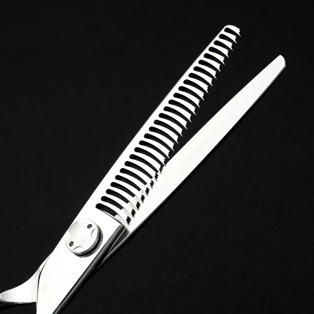 jp440c Professional Barber Scissors   with reverse teeth for thinning hair 5.5-6-6.5-7inch