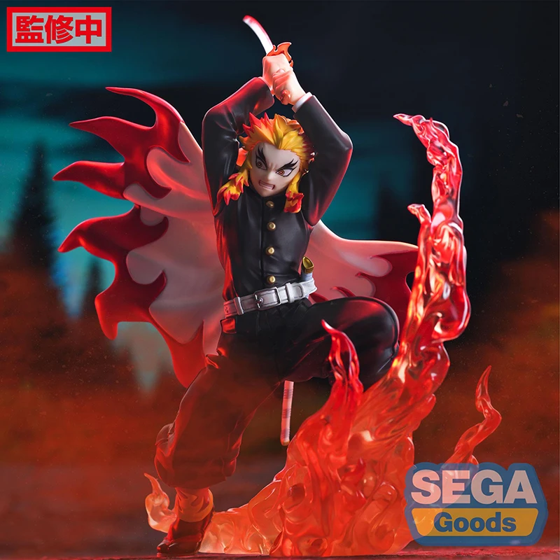 Pre-sale Original 15cm Anime Figure SEGA Demon Slayer XROSSLINK Rengoku Kyoujurou Action Figure Ornaments Model Toy Gifts