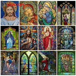 Huacan 5D Diamond Painting Jesus DIY Full Diamond Embroidery Religious Cross Stitch Kit Rhinestones Home Decor Sales