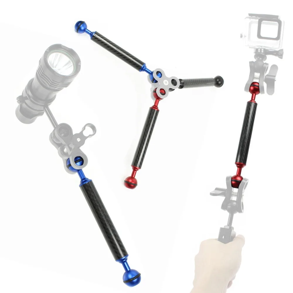 Kamera Schwimm Arm Tauchen Tablett Auftrieb Aquatische Verlängerung Arm Dual Ball Unterwasser Fotografie für Nikon DSLR Action Kamera – Detail 33