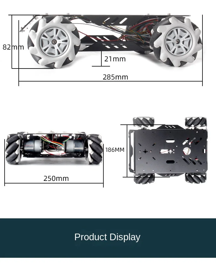 25 kg belastbarer RC Tank V3 Mecanum-Rad-Roboterwagen für Arduino Roboter DIY-Kit mit Encoder-Motor und PS2-Controller, programmierbares Roboter-Kit – Detail 15