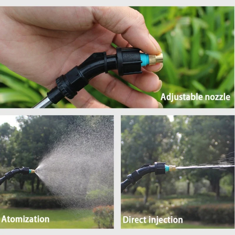 Agricultural Copper Atomizing Sprayer Nozzle Single/Double/Three Nozzle Head Garden Lawn Irrigation Pesticide Spraying Sprinkler