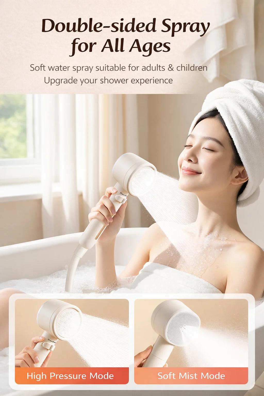 Soffione doccia a doppia facci - Handheld Shower Head High Pressure Filter recensione e prezzo