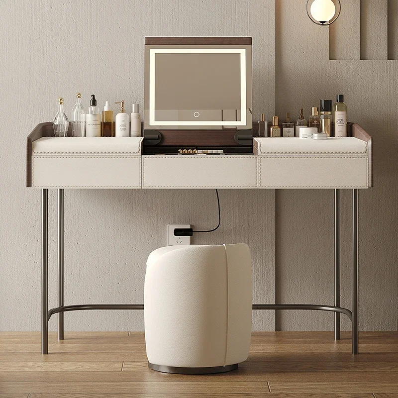 

Furniture Minimalist Makeup Table Storage Cabinet Makeup Vanity Dressing Table Toiletries Desk Dressers Dresser Storage Locker
