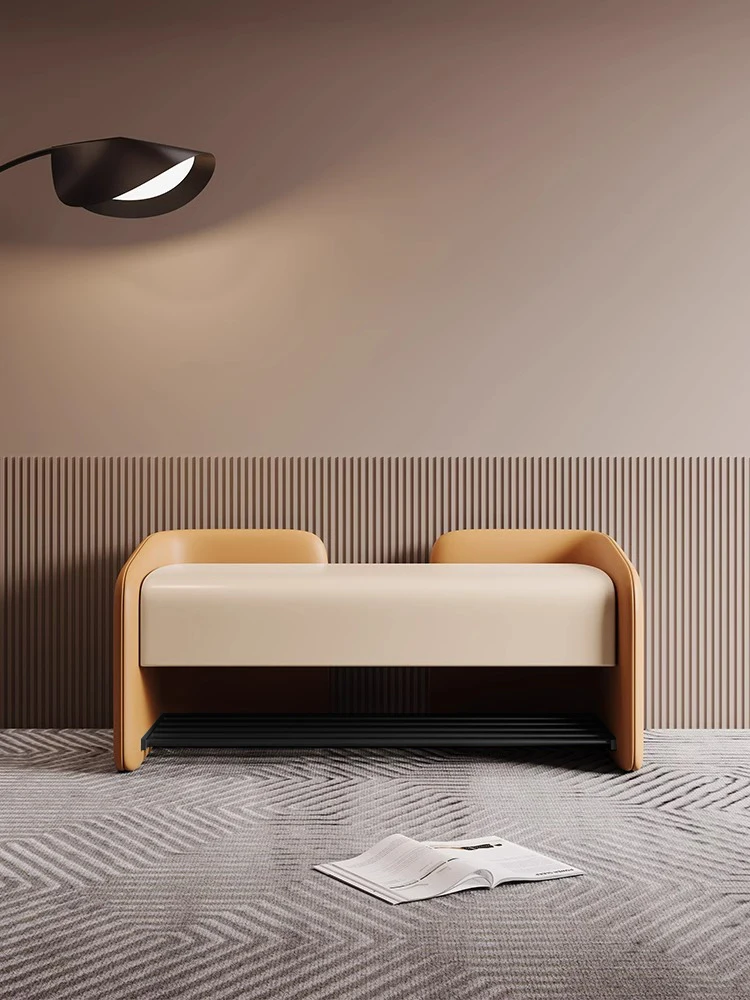 الراقية فيلا المنزل تغيير الأحذية البراز باب المنزل خزانة الأحذية يمكن أن يجلس أريكة البراز تخزين البراز تخزين طويل رف الأحذية #5