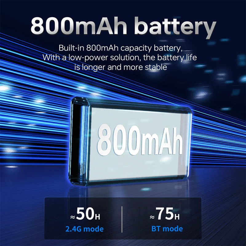 AJAZZ AJ199 Max إصدار من ألياف الكربون ماوس ألعاب لاسلكي بثلاثة أوضاع PAW3311/PAW3395 63g خفيف الوزن مريح للمكتب 800MAH #4