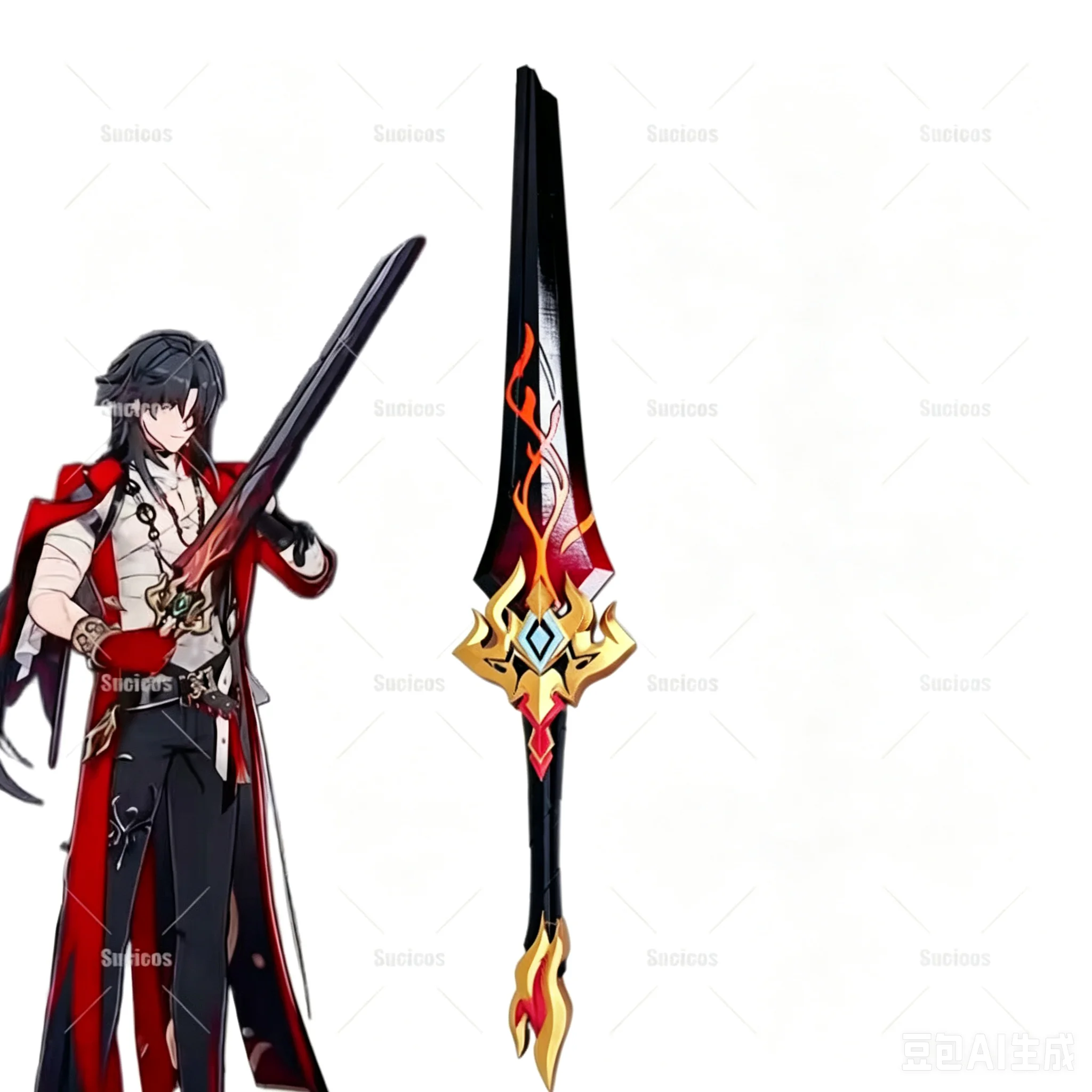 Mortenax Blade Cos Broken Sword Weapons Game Honkai Star Rail Cosplay Prop Model Halloween Christmas Party Costume Accessories