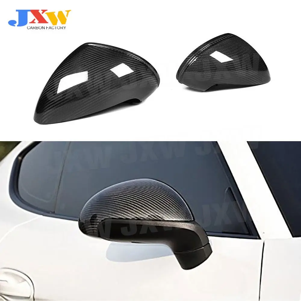 

Dry Carbon Fiber Car Side Rearview Mirror Cover Trim Shell Covers Sticker For Porsche Cayman Boxster 981 991 Standard 2013-2016