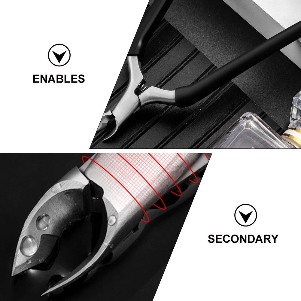 

1Pc Fashionable Stainless Steel Dead Skin Scissor Nail Cuticle Trimmer Black Manicure Equipment