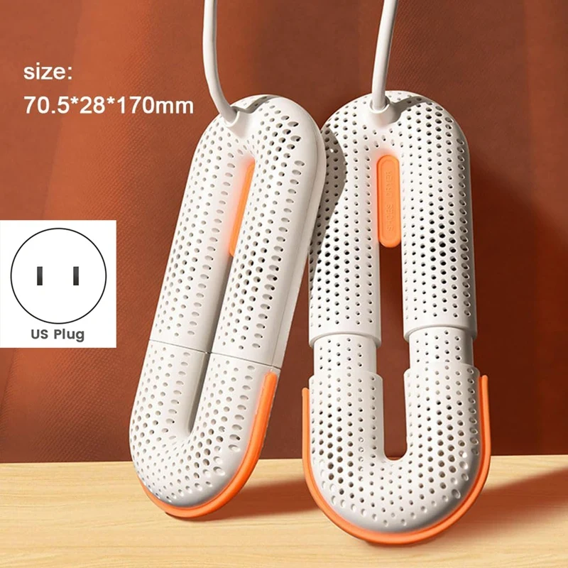 Электрическая сушилка для обуви Портативная выдвижная сушилка для ботинок Интеллектуальная сушилка для обуви для перчаток Американская вилка