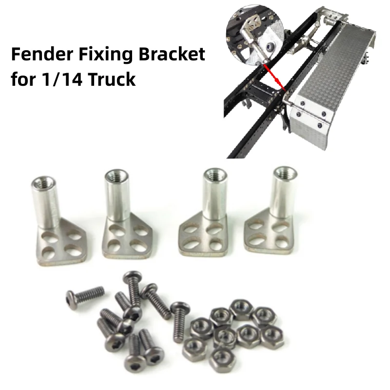 Fender Fixing Bracket Wheel Cover Fix Parts for Tamiya 1/14 Truck Scania 770s Benz Actros Volvo MAN RC Tractor Trailer Parts