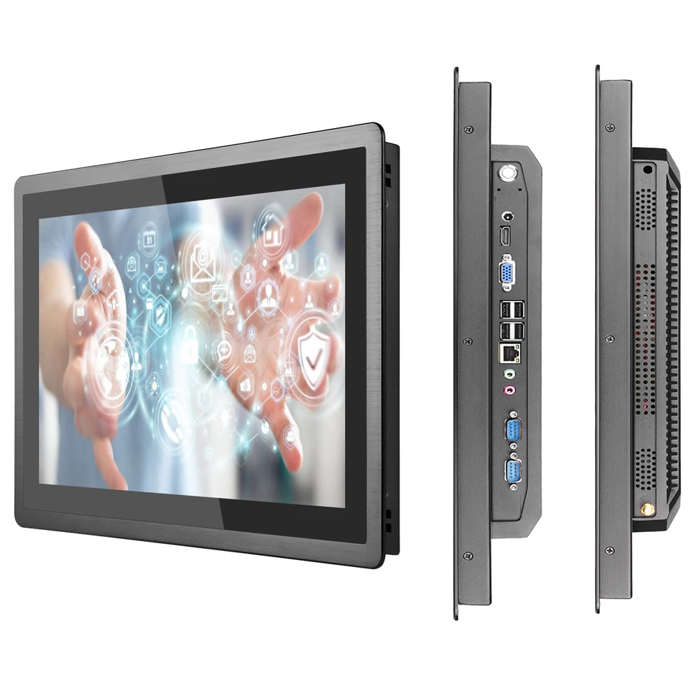 

15,6-дюймовый промышленный универсальный ПК с настоящим плоским емкостным сенсорным экраном, в наличии, аксессуар для промышленного панельного ПК