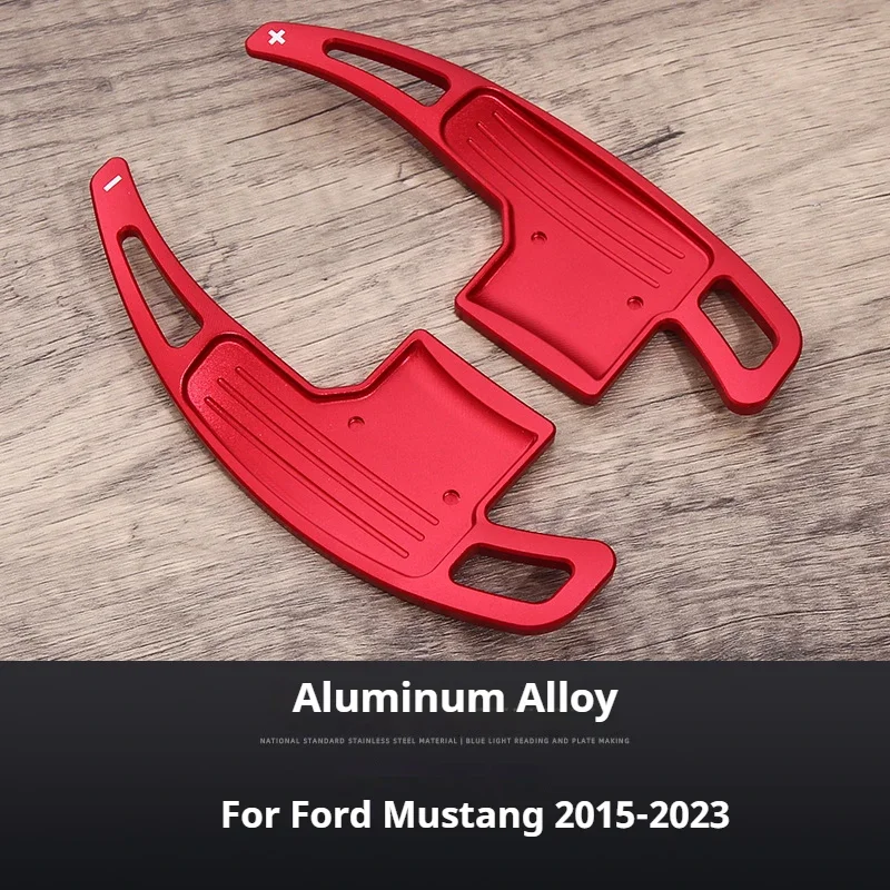 

Чехол из алюминиевого сплава, автомобильный руль, рычаг переключения передач, автоаксессуары для Ford Mustang 2015-2023