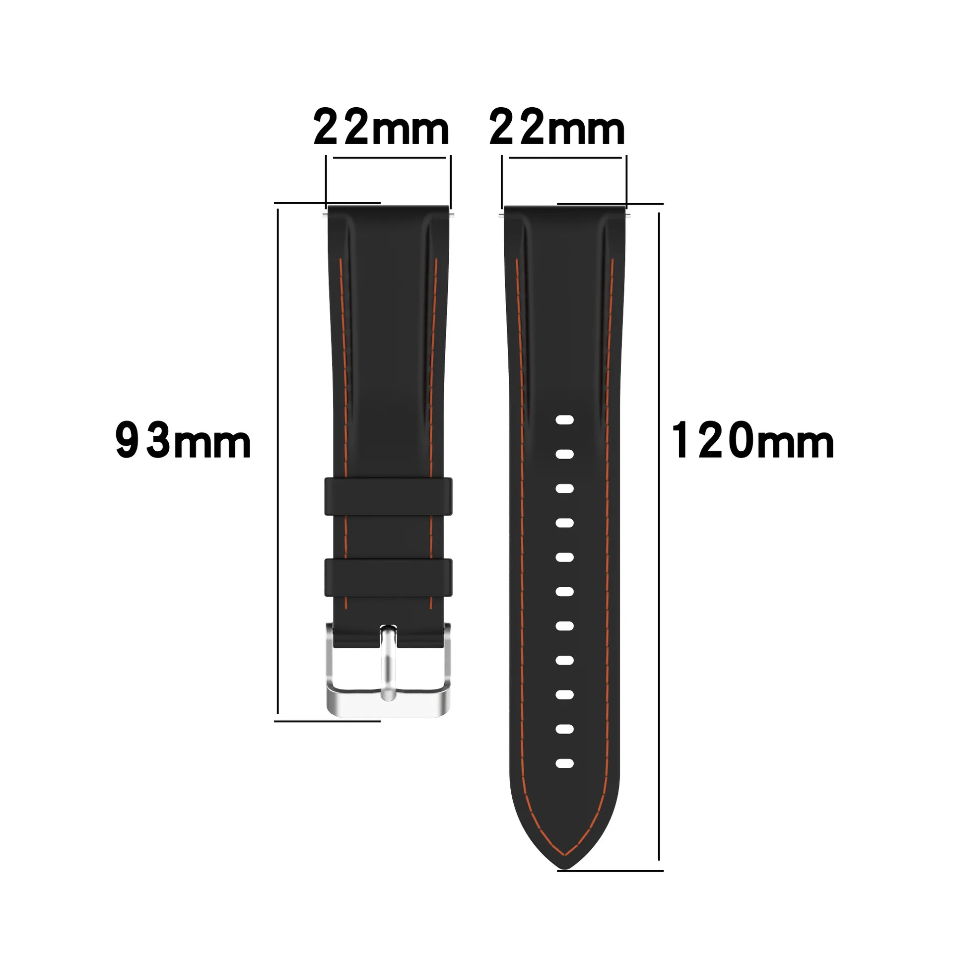 Suture silicone strap For Samsung Galaxy Watch 3 45mm 41mm Smartwatch Band For Samsung Active 2/Gear S3 Watchband Bracelet