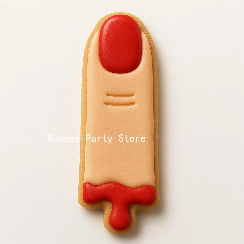 Finger Cookie Cutter Halloween Finger Shaped Biscuit Mold Stamp Pastry DIY Fondant Cake Decorating Tools