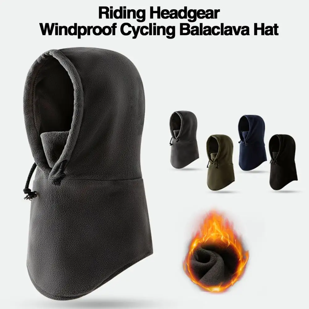 Riding Headgear Outdoor Riding Headgear Windproof Men's Outdoor Hat with Face Guard Neck Warmer Ideal for Cycling Running Hiking