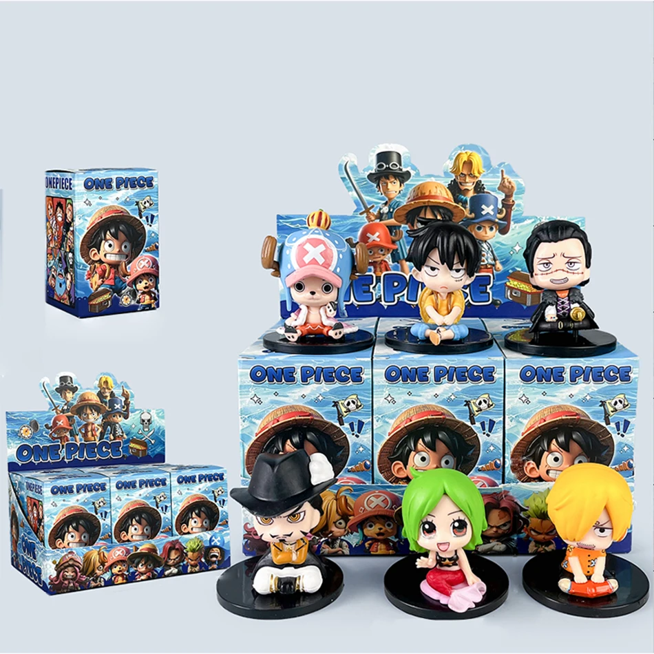 1-12 Stück Blindbox Anime One Piece Figur Luffy Roronoa Zoro 6cm Q-Version Actionfigur Niedliches Spielzeug Schreibtischdekoration Modell Geschenk – Detail 24