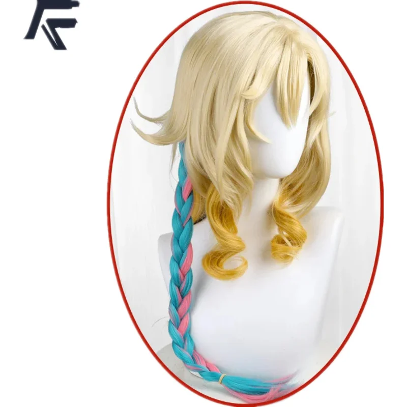 CyXilonen Cosplay Game Genshin Impact زي موحد ذيل Xilonen شعر مستعار مجموعة إكسسوارات حفلة الهالوين للعب الزي للمرأة