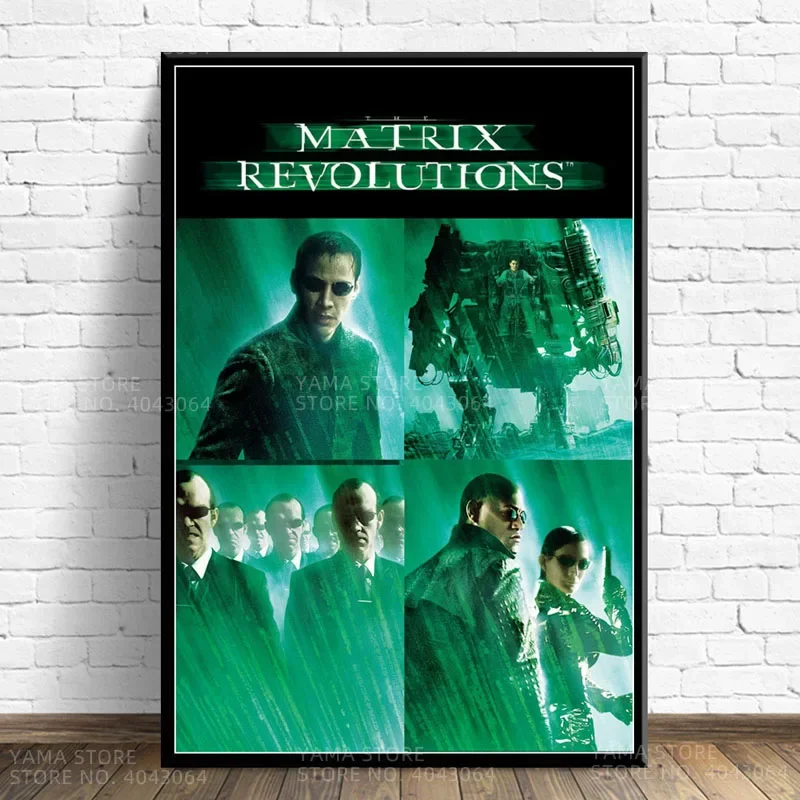 ملصق قماشي مطبوع عليه سلسلة أفلام الخيال العلمي الكلاسيكية من The Matrix Keanu Reeves، لتزيين غرفة المعيشة، صورة جدار المنزل #5