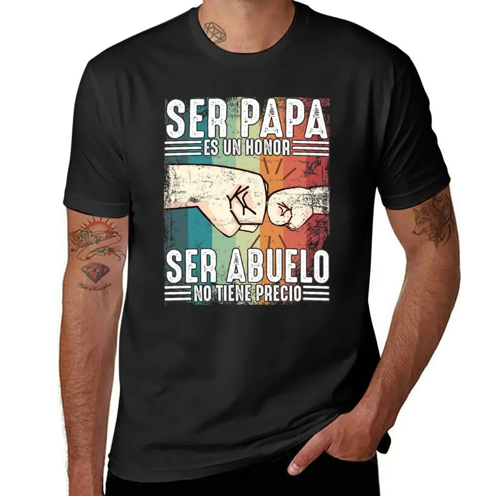 Футболка «Ser Papa es un honor» Ser Abuelo no 수mokra, винтажный подарок на День отца для испанского говорящего папы
