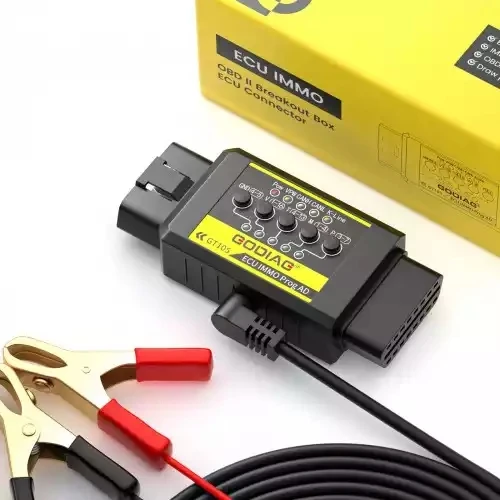 

Newest GODIAG GT105 OBD II Break Out Box OBD Assistant ECU IMMO Prog AD Connector Tool ECU Programme