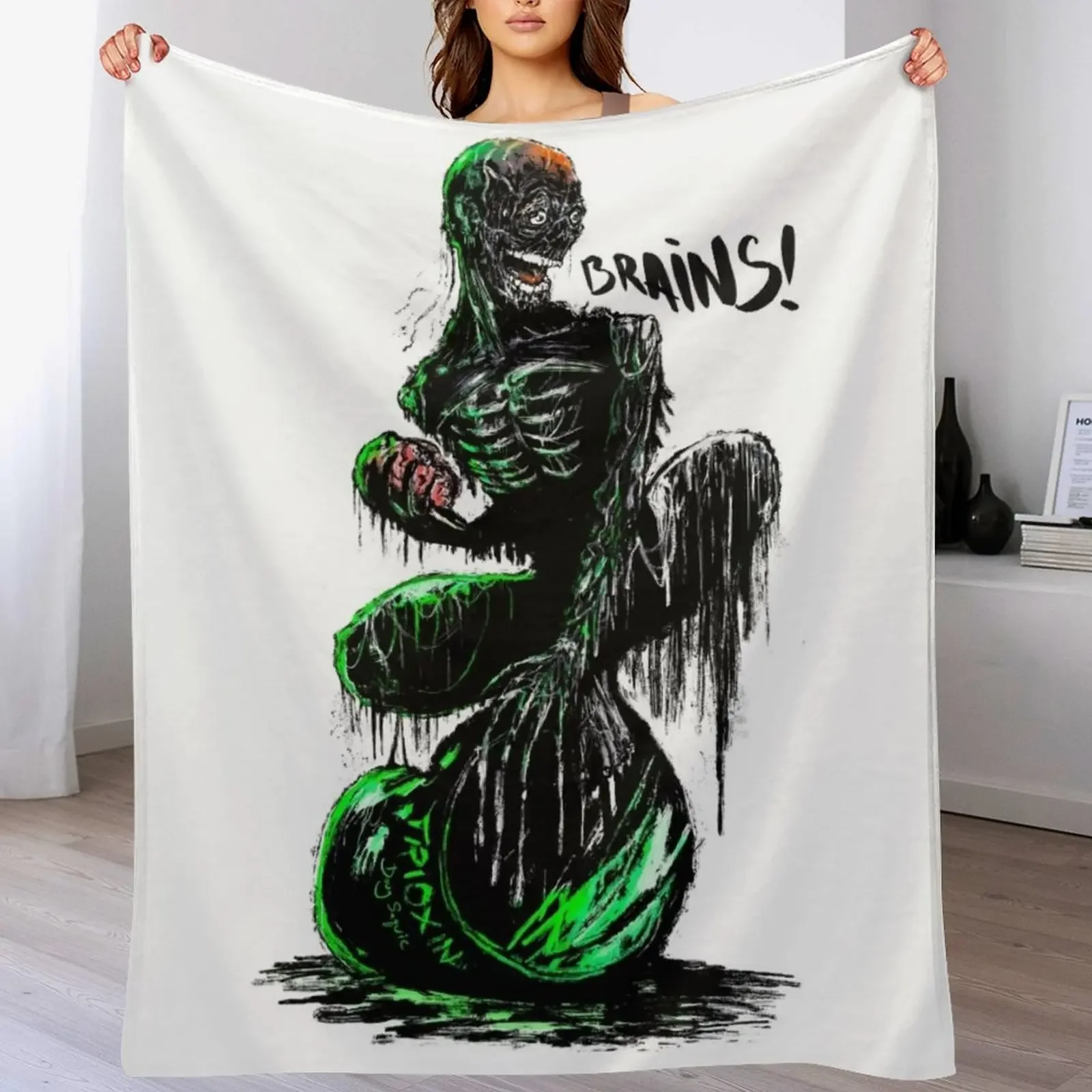 Tarman Brains Delight Throw Blanket Stylish Decor Blanket Gift for Friends Roommate