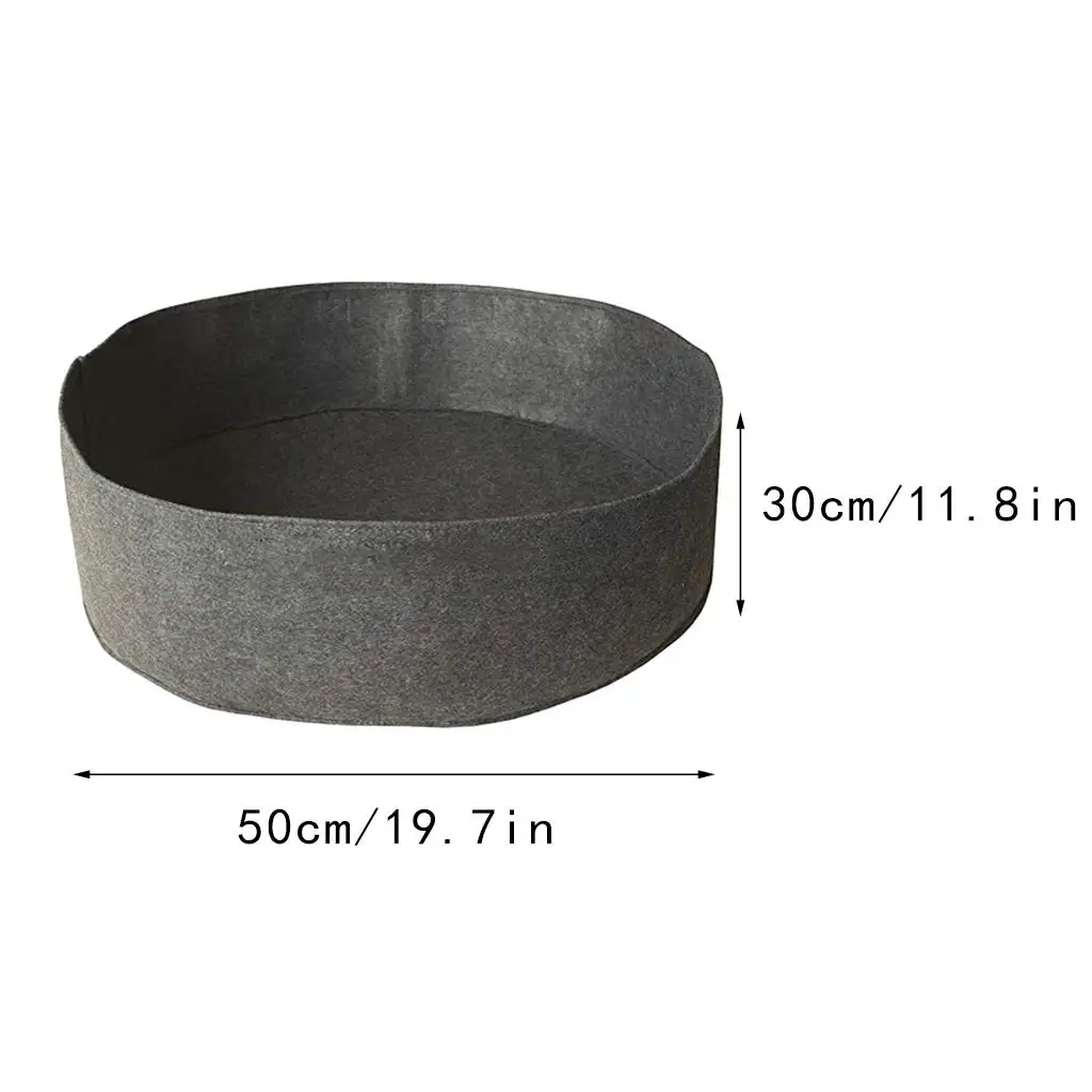 Fabric Raised Garden Bed, Round Planting Container, Grow Bag, Planter Pot for