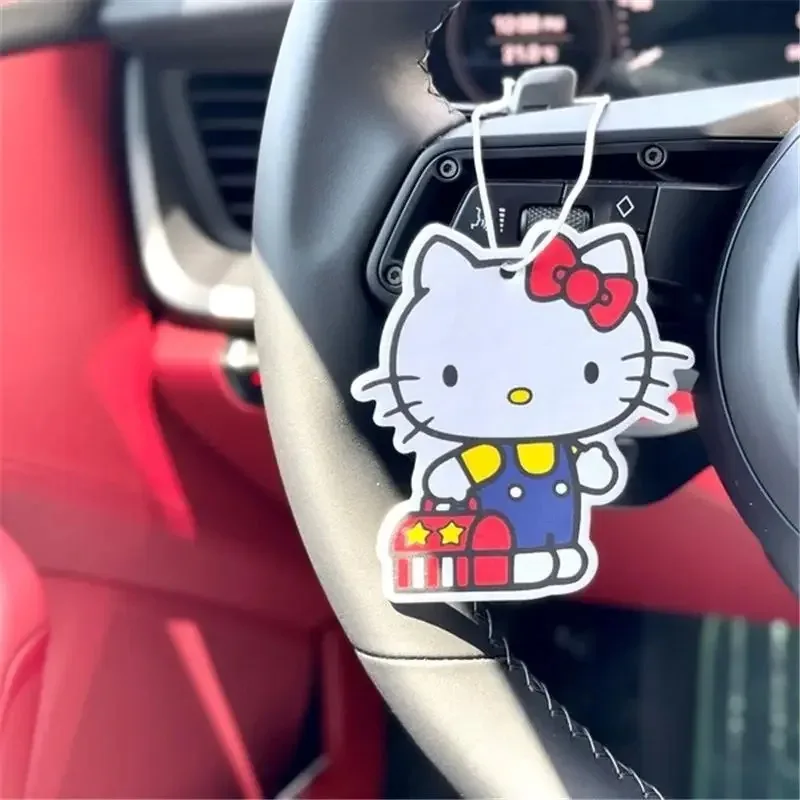 سانريو مرحبا كيتي سيارة العطر ميلودي كورومي طويلة الأمد الروائح العطر سيارة الداخلية إزالة الرائحة سيارة الديكور هدية