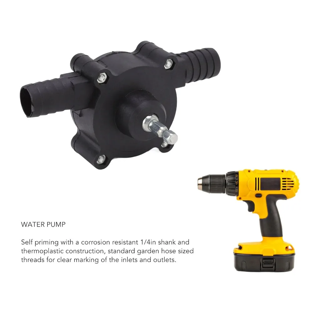 

Portable Water Pump Self-priming Small Size Self-priming Pump Drill Driven Dc Powered Fluid Transfer Pump Liquid Transfer