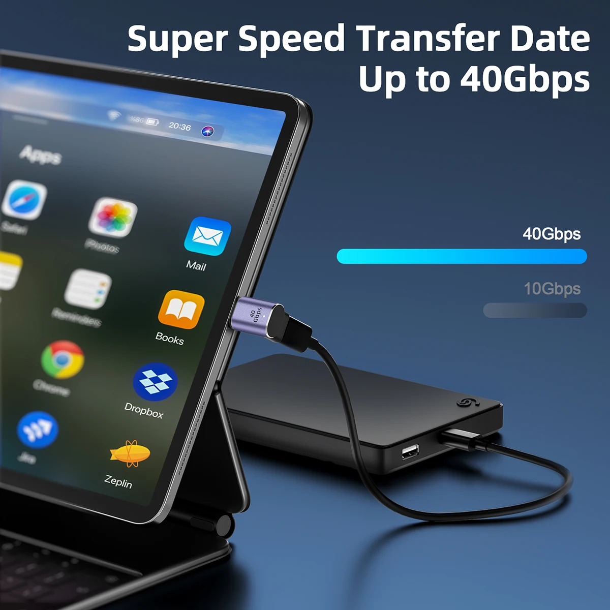 USB4.0 Magnetic Adapter Thunderbolt3 40Gbps 8K@60Hz USB C Data Adapter USB C Male to Female 100W Fast Charging Magnet Converter