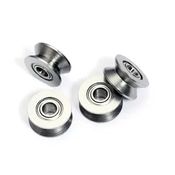 10PCS Wire Guide Track V-groove Miniature Bearing V623 V624ZZ U623ZZ U624ZZ U604ZZ U Groove V Over Line Pulley