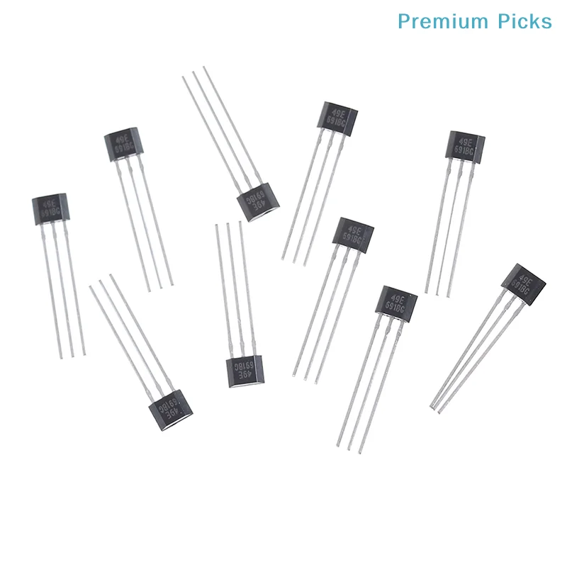 portable10pcs Hall element 49E OH49E SS49E linear Sensor Hall sensor