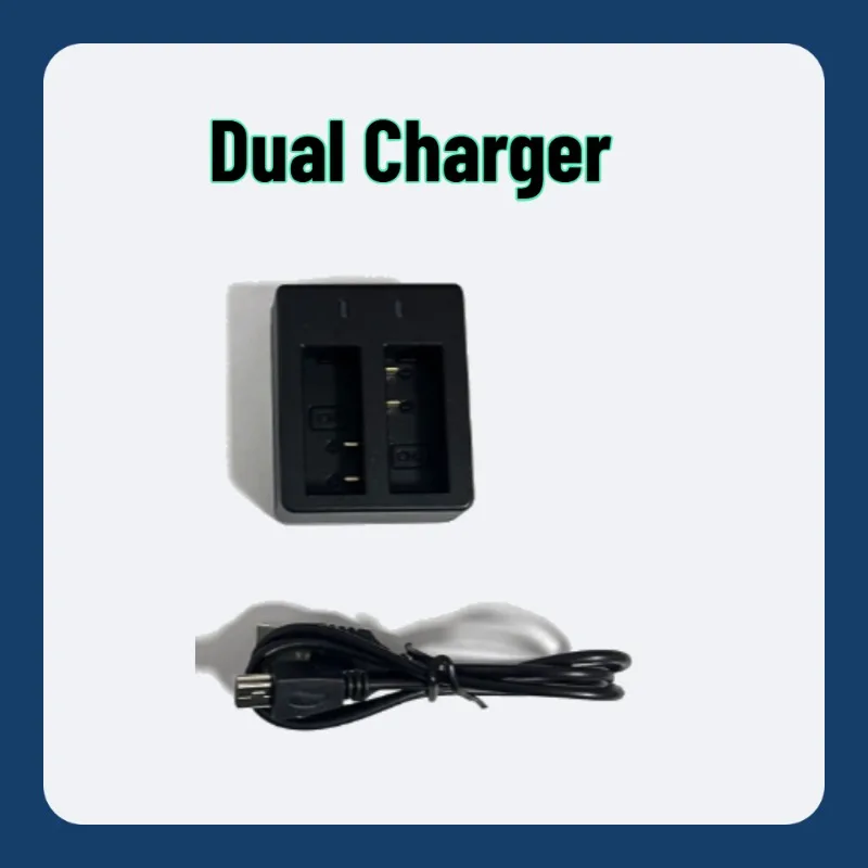 Batterie al litio di alta qualità per Mountain Dog SJCAM SJ4000 Caricabatterie doppio EKEN H8 con cavo di ricarica
