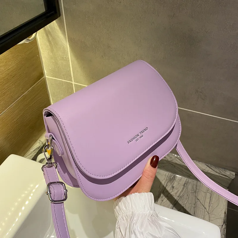 

New Women's Saddle Bag Made Of PU Material Simple And Fashionable Shopping And Commuting Crossbody Bag Girls' Shoulder Bag