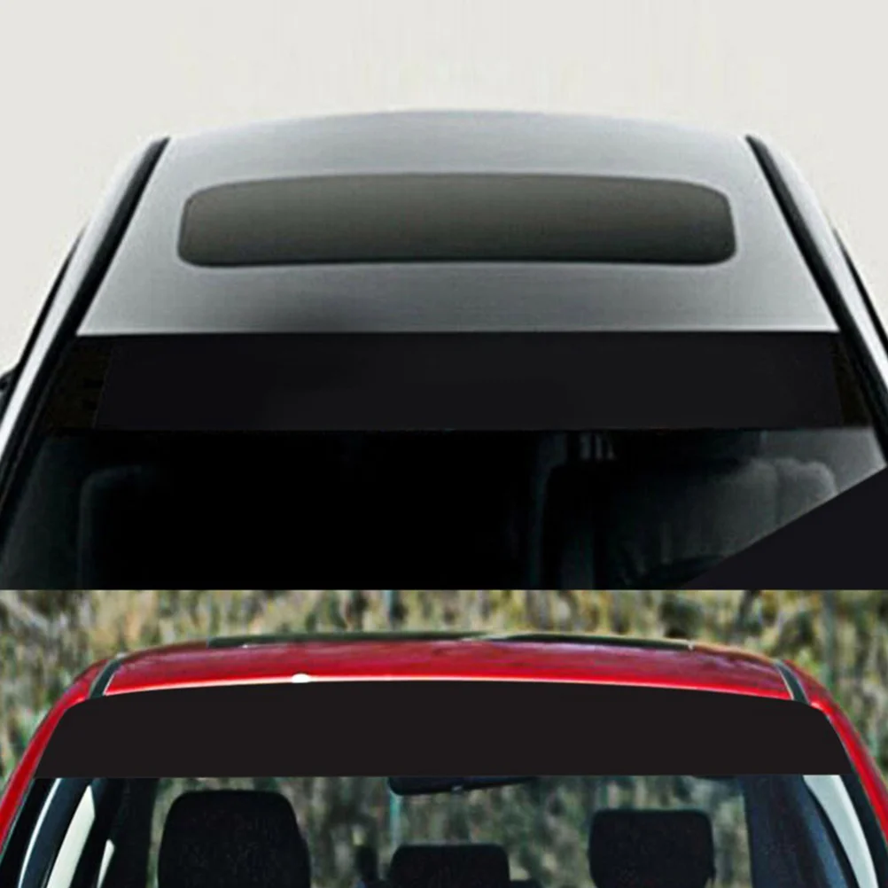 

1pc Sun Shade Film Removable No Car Accessory Residue Car Sticker Sun Visor Strip Decal Auto Windshield Accessory