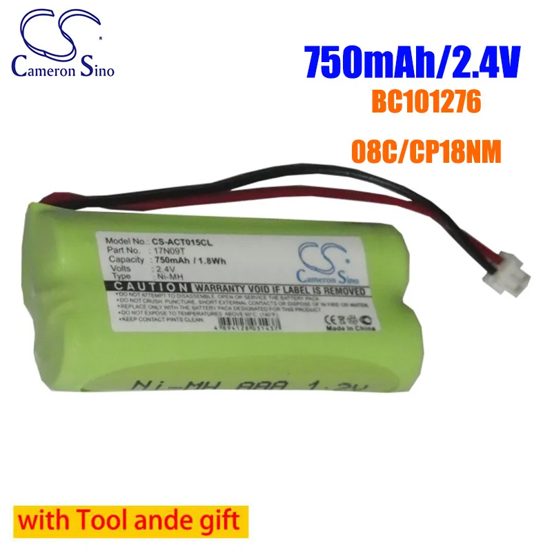 

CS BC101276,08C/CP18NM 750mAh 2.4V Battery for Range,E3250,Easy,Touch 100,CWR 2200,2500,2600,T-2600,CC40,CC50,CC60,R66.R77,R88