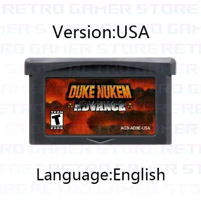 GBA Game Cartridge Metabee F-Zero Wolfenstein 3D Celeste Duke Max Payne Magical Quest für Videospielkonsole