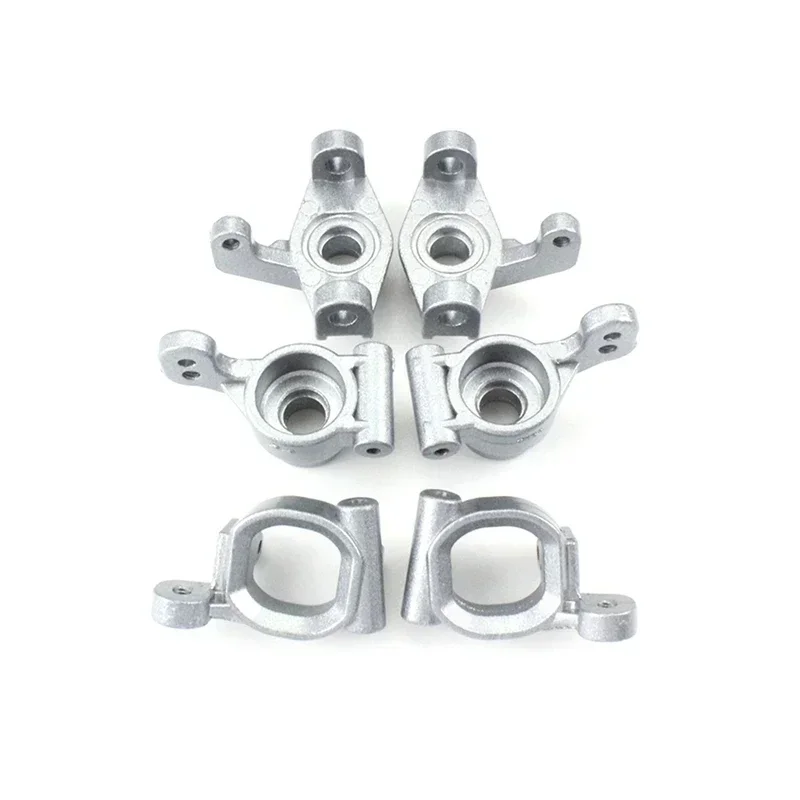 6Pcs Metal Front Rear Wheel Seat Steering Cup C Hub Carrier for Wltoys 144001 144002 1/14 RC Car Spare Parts Accessories