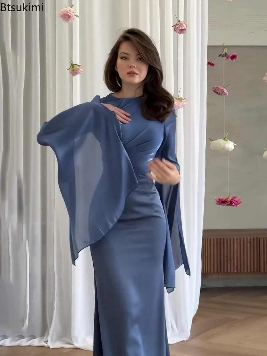 latest dinner dresses for ladies with sleeves GLS GL3833 Long Evening A Line Beaded Sequin Mother of the Bride Dress