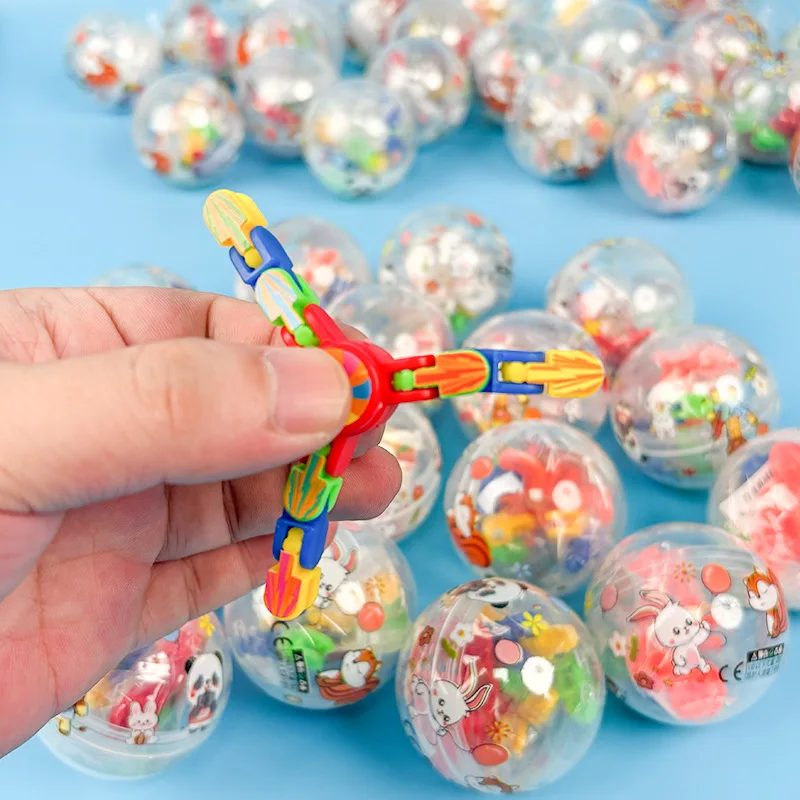 100pcs/bag 50mm capsule ball mixed style prize twisted egg with toy for Arcade Coin-operated Toy Vending Machine