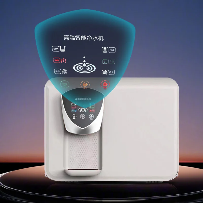Purificador de agua, máquina todo en uno de calefacción por voz doméstica, máquina de beber directa de doble salida con filtración de ósmosis inversa RO
