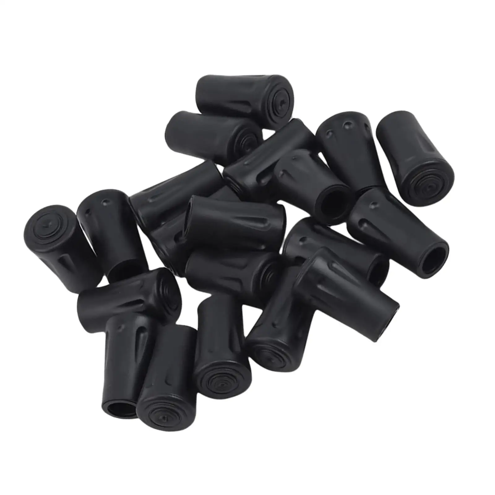 18Pcs Hiking Pole Tips Rubber Trekking Pole 12mm Diameter Walking Stick Tips