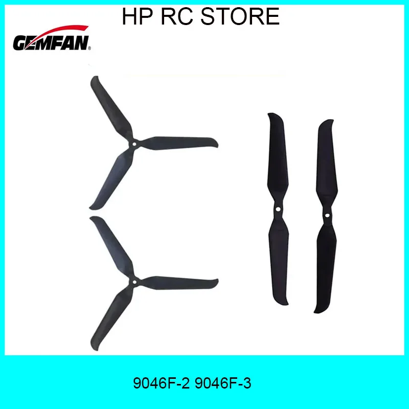 

1 Pair Gemfan 9046F-2 2-Blade 9046F-3 3-Blade 9Inch Folding Propellers Glass Fiber Nylon For Professional Drones