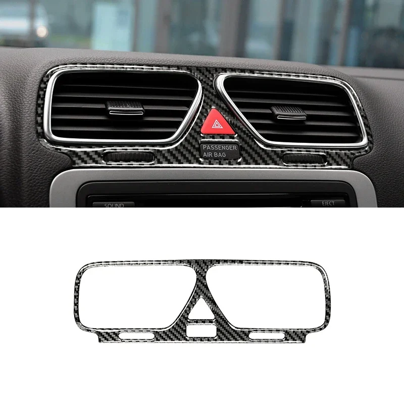 

For Volkswagen Scirocco 2009-2016 Carbon Fiber Interior Modification Instrument Center Control Outlet Decoration Frame Sticker