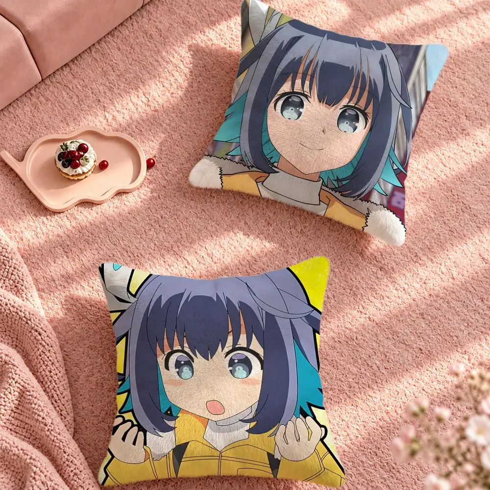 Anime Retro 16bit Sensation Cushion Cover Cute Cartoon Throw Pillow Cover Soft Plush Cushion Cover Sofa Bedroom Home Decor